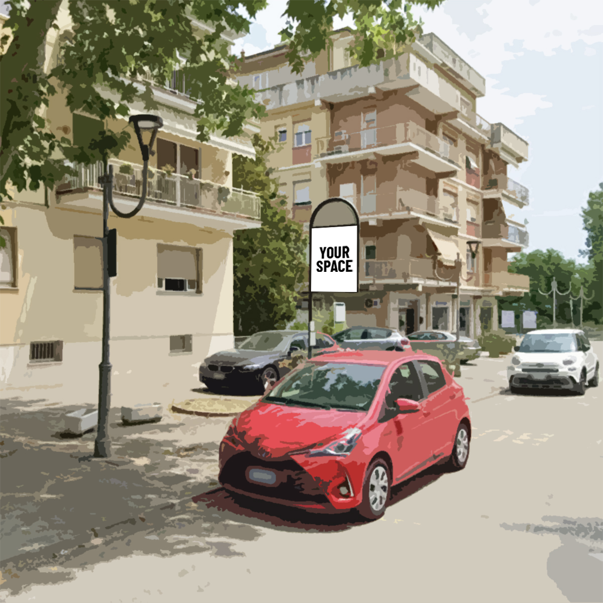 SPAZIO PUBBLICITARIO 100 x 140 Via Ancona (JESI) Dal 19/10/2026 al 29/11/2026 42 giorni